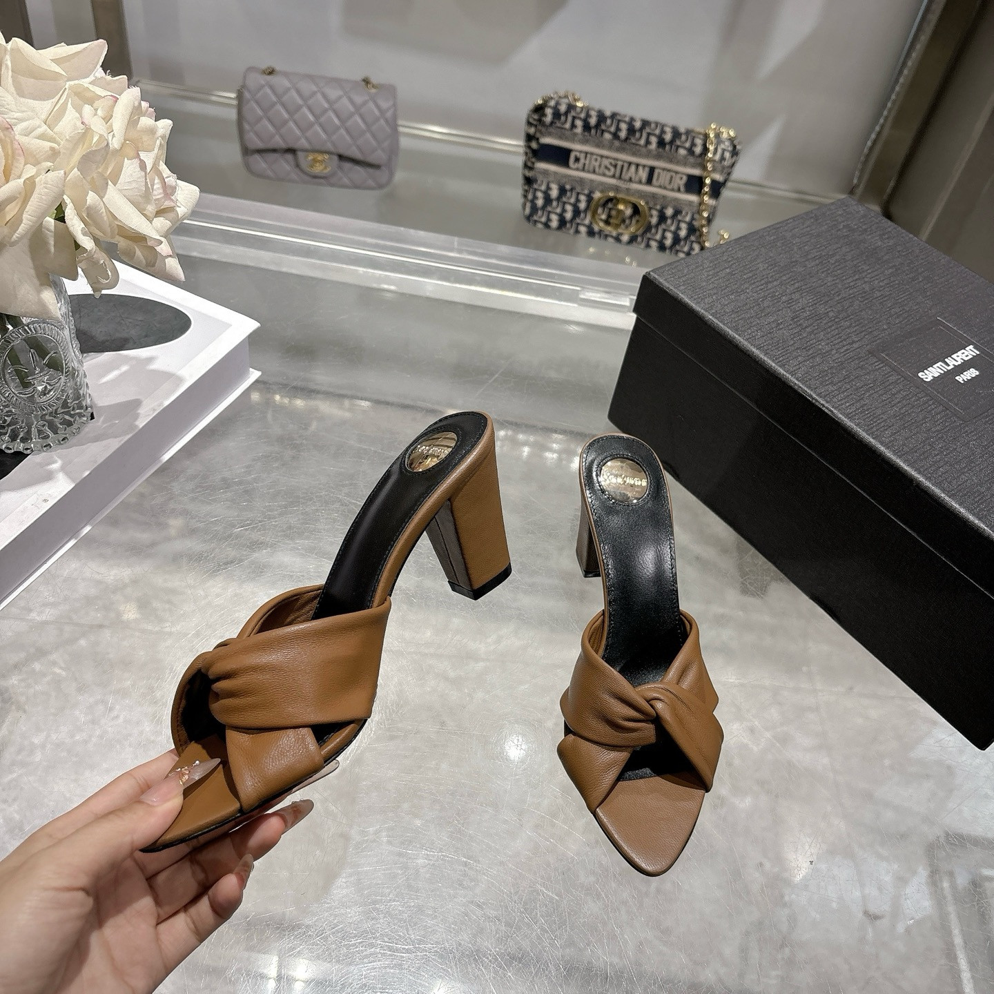 ua Y*L franciane mules 7.5cm heel