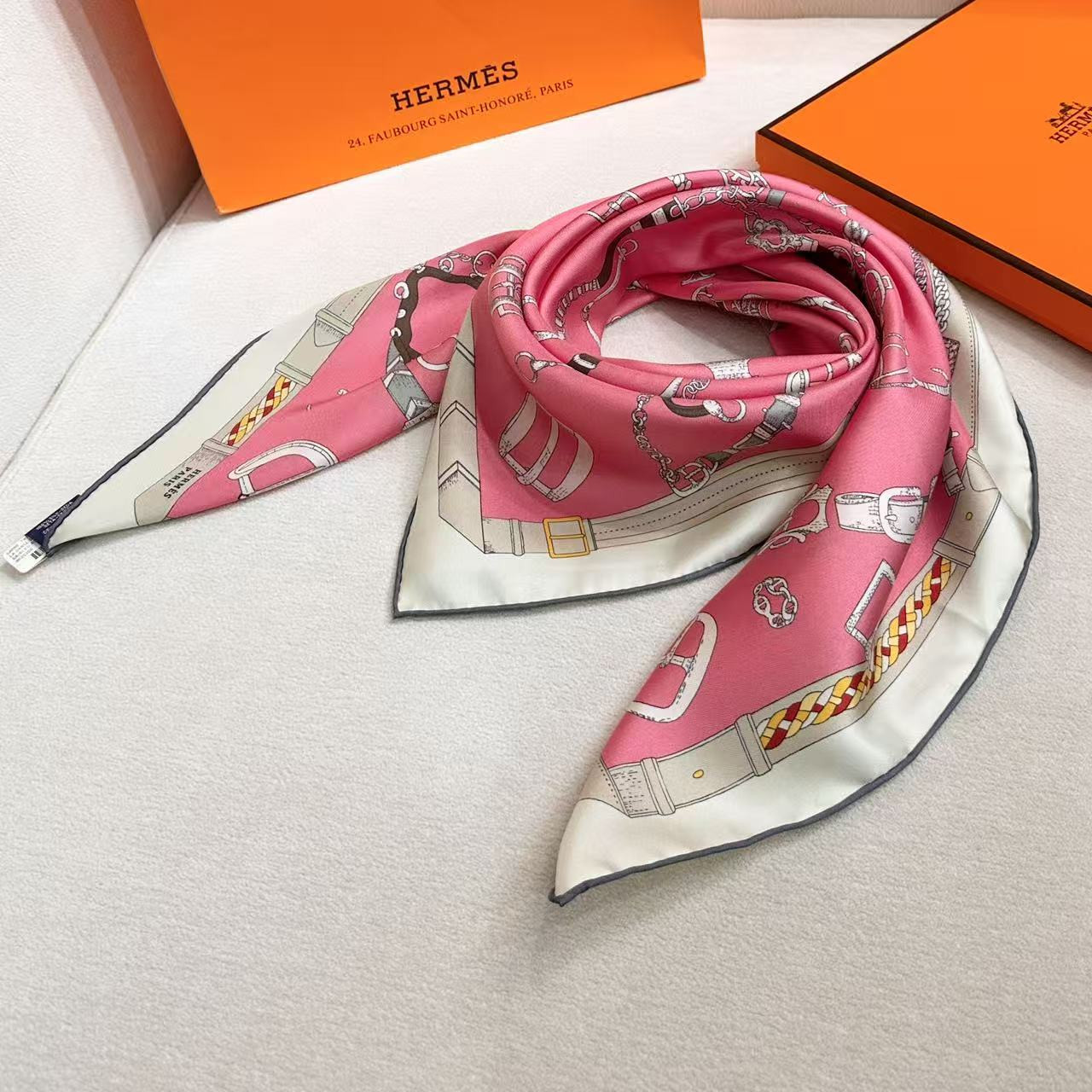 H**mes scarf 88.5x88.5cm