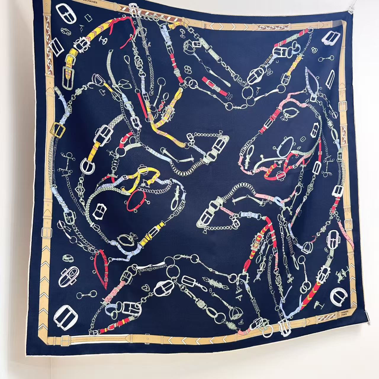 H**mes scarf 88.5x88.5cm