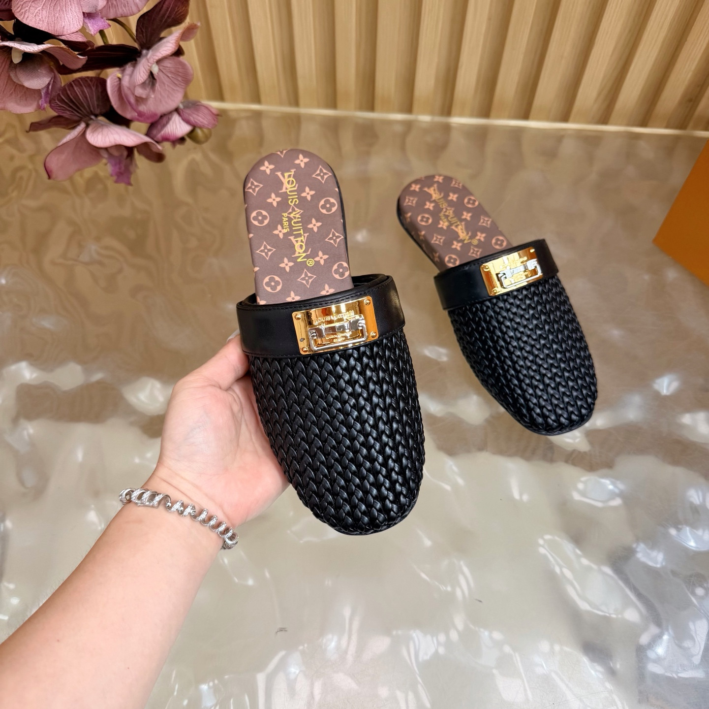 UA LV Haven Flat Open Back Mule