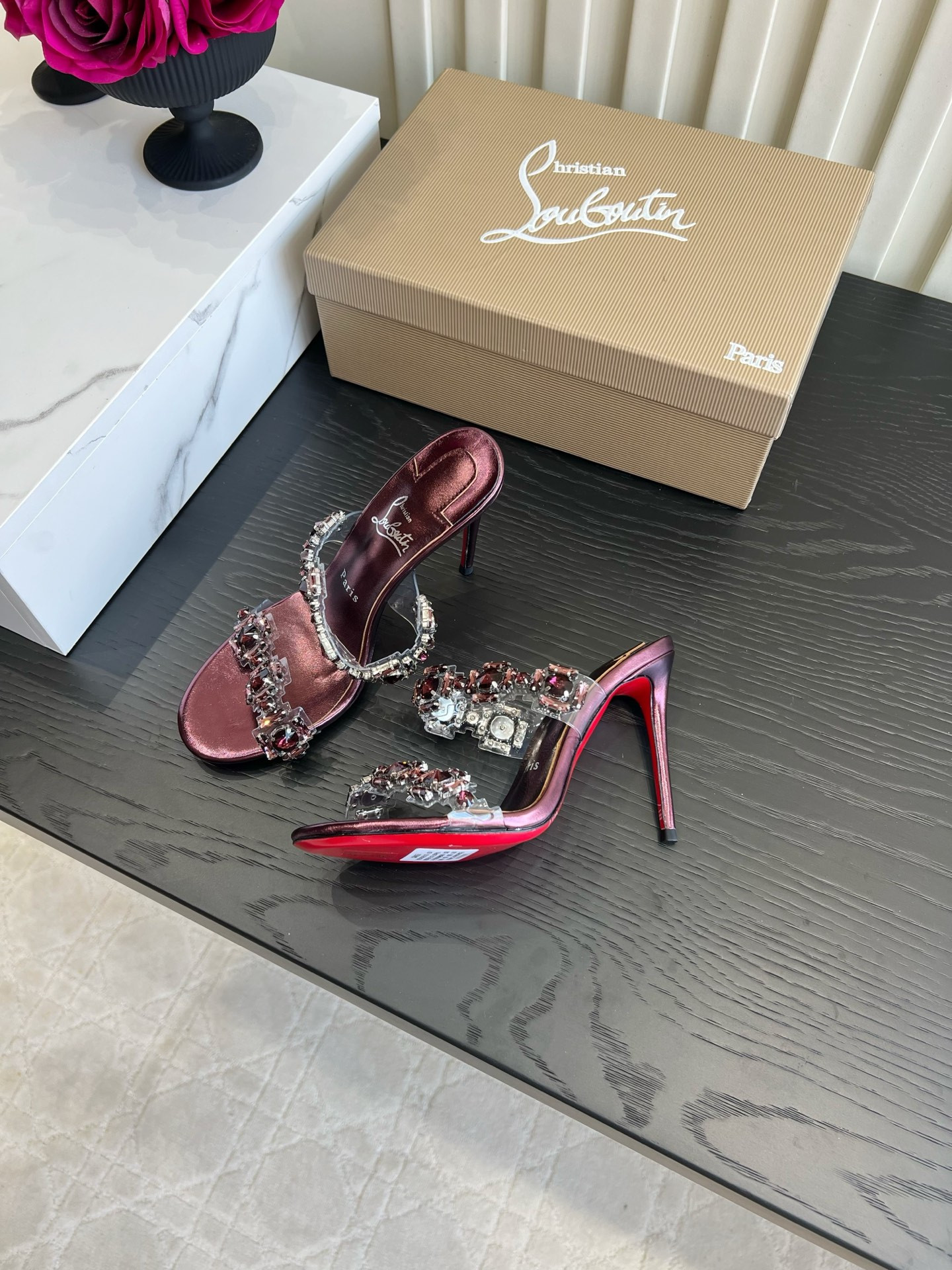 ua Ch**an louboutin just jewel slides