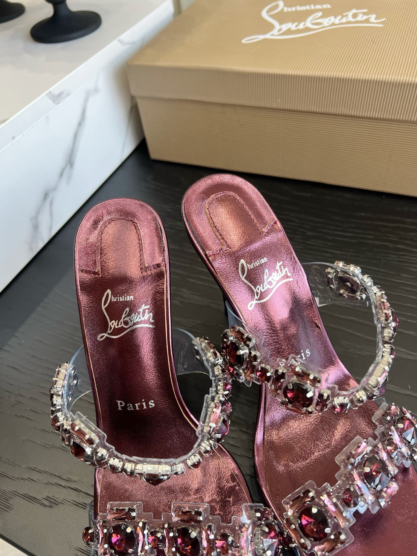 ua Ch**an louboutin just jewel slides
